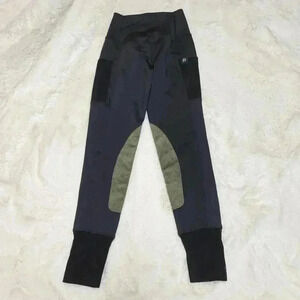 Botori Life Riding Pants Leggings Size XS Women's Black Olive Green